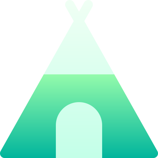 캠핑 텐트 Basic Gradient Gradient icon