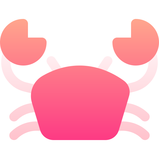 Crab Basic Gradient Gradient icon