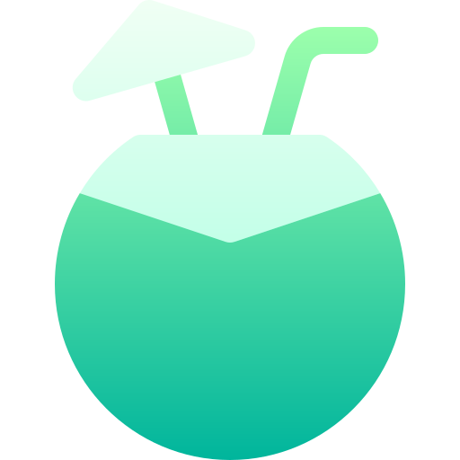 napój kokosowy Basic Gradient Gradient ikona