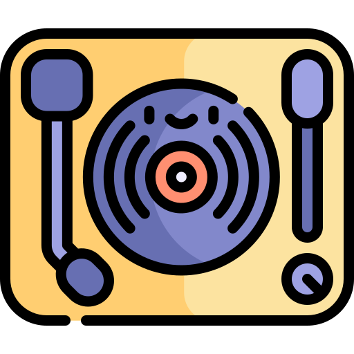 Lp player Kawaii Lineal color icon