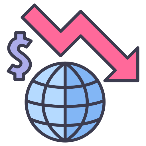 economia globale MaxIcons Lineal color icona