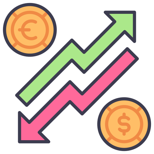 Money exchange MaxIcons Lineal color icon