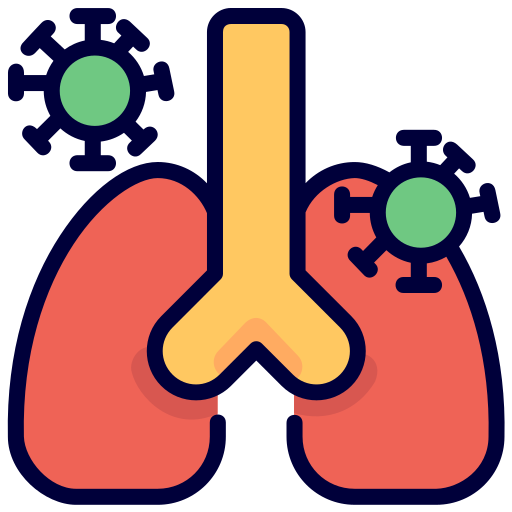 pulmón Generic Outline Color icono
