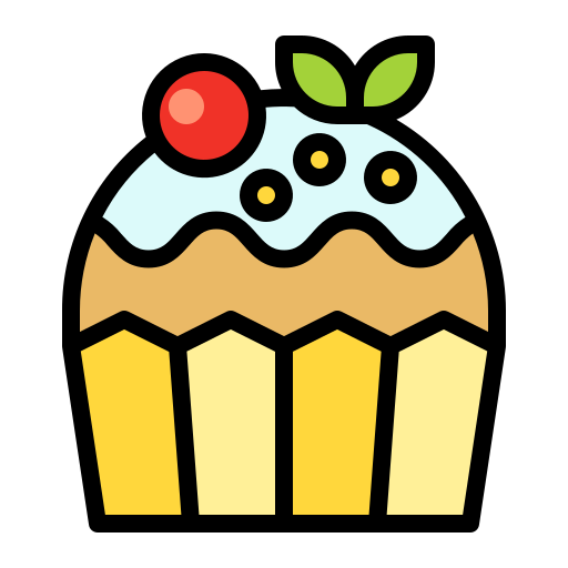 cupcake Generic Outline Color icon