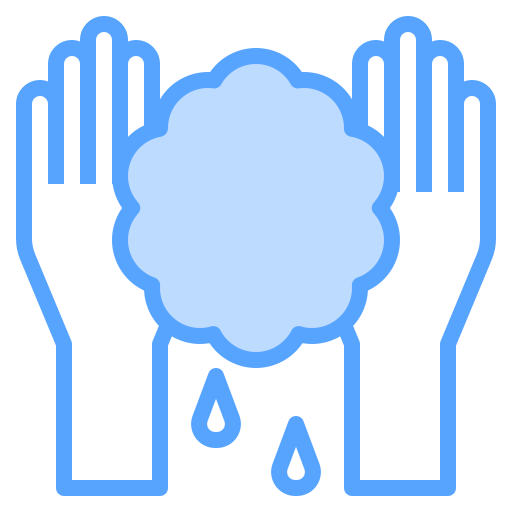 lavarse las manos Catkuro Blue icono