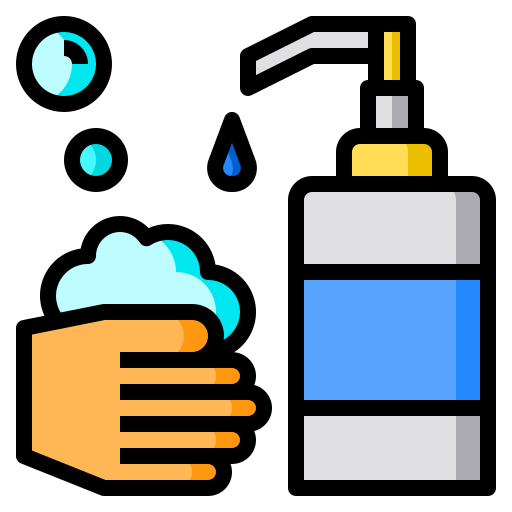 mycie rąk Catkuro Lineal Color ikona