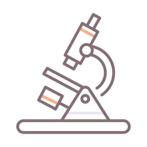 Microscope Flaticons Lineal Color icon