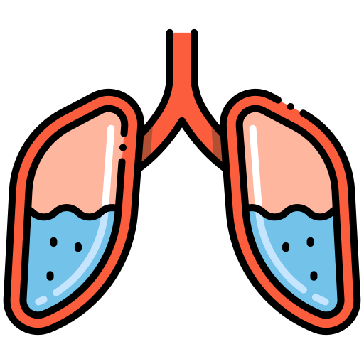 pneumonie Flaticons Lineal Color Icône