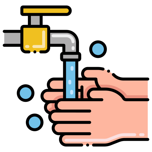 mycie rąk Flaticons Lineal Color ikona