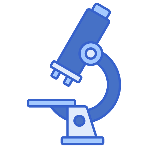 Microscope Flaticons Lineal Color icon