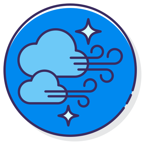 Clean air Flaticons Lineal Color icon