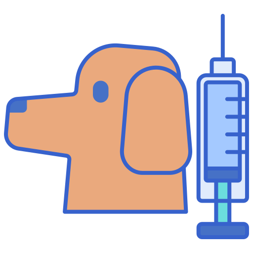 動物の予防接種 Flaticons Lineal Color icon