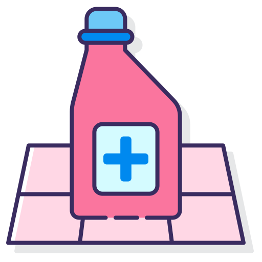 Sanitizer Flaticons Lineal Color icon