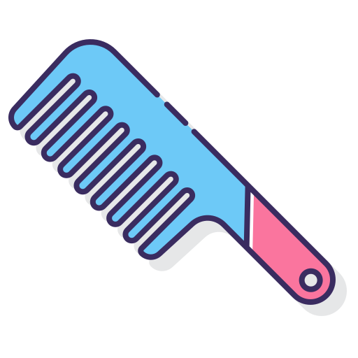 Hair comb Flaticons Lineal Color icon