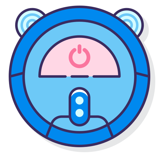 Robot vacuum cleaner Flaticons Lineal Color icon
