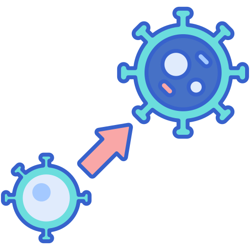 virus Flaticons Lineal Color icona