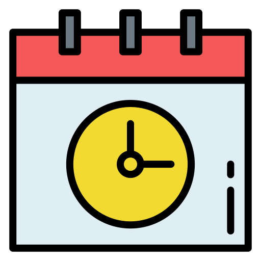 Schedule Good Ware Lineal Color icon