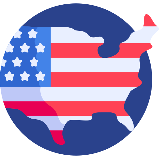 США Detailed Flat Circular Flat иконка