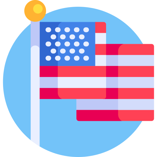 アメリカ合衆国 Detailed Flat Circular Flat icon