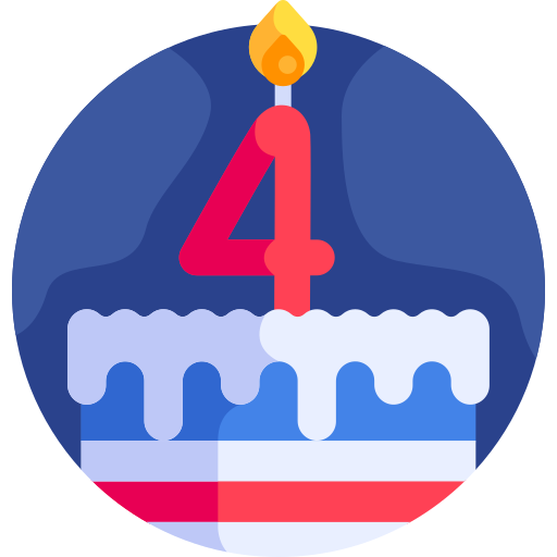 Birthday cake Detailed Flat Circular Flat icon