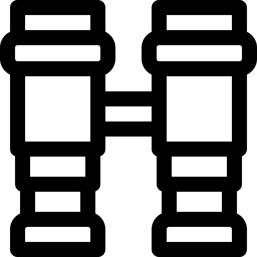 lornetka Basic Rounded Lineal ikona