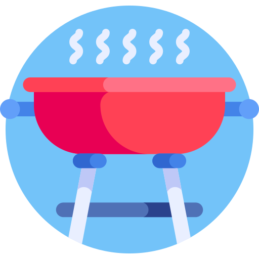 Bbq Detailed Flat Circular Flat icon