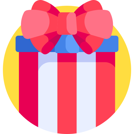 Gift Detailed Flat Circular Flat icon