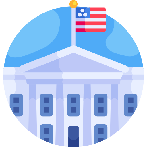 White house Detailed Flat Circular Flat icon