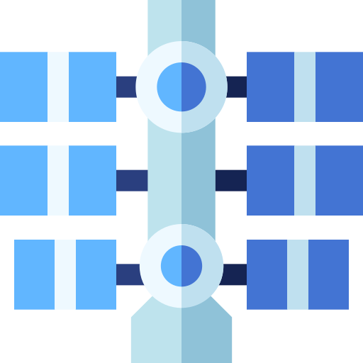 Space station Basic Straight Flat icon