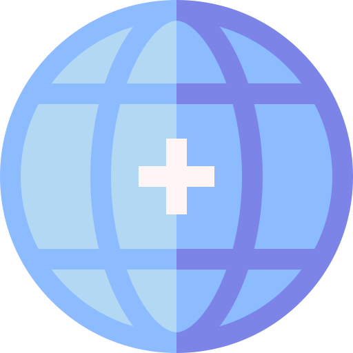 World Basic Straight Flat icon