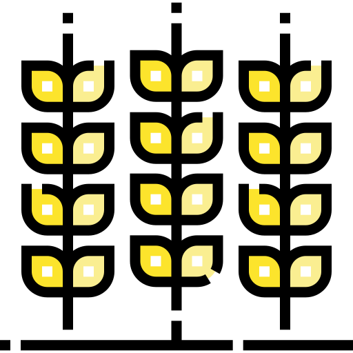 planta de trigo Detailed Straight Lineal color icono