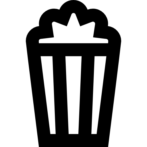 popcorn Basic Straight Lineal icoon