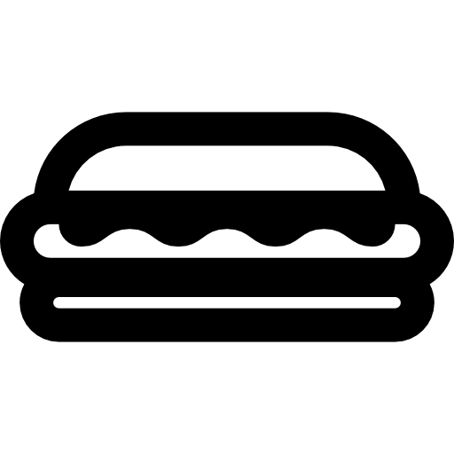 hot dog Basic Straight Lineal ikona