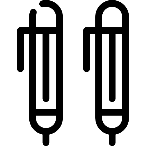 długopisy Detailed Rounded Lineal ikona