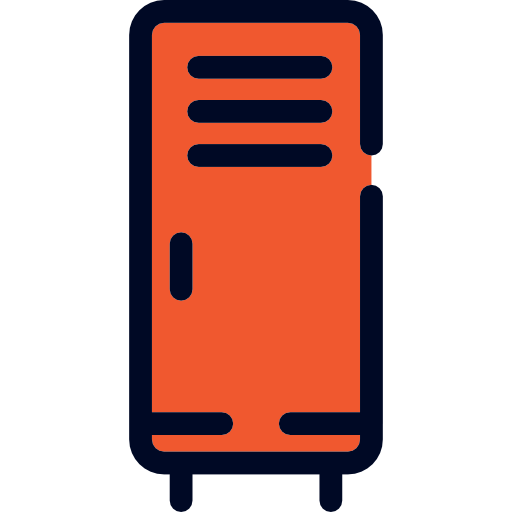 Locker Detailed Rounded Lineal color icon