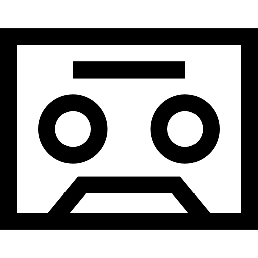 kaseta Basic Straight Lineal ikona