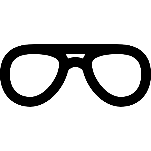 des lunettes Basic Straight Lineal Icône