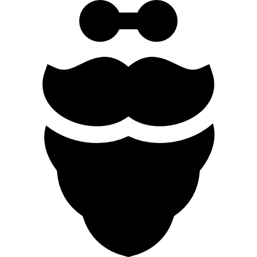 barba Basic Straight Filled Ícone