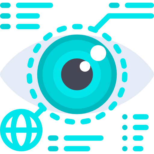 Bionic contact lens Special Flat icon