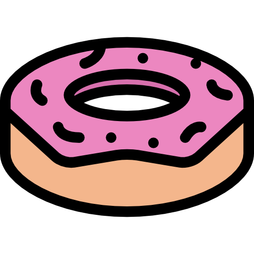 Donut Coloring Color icon