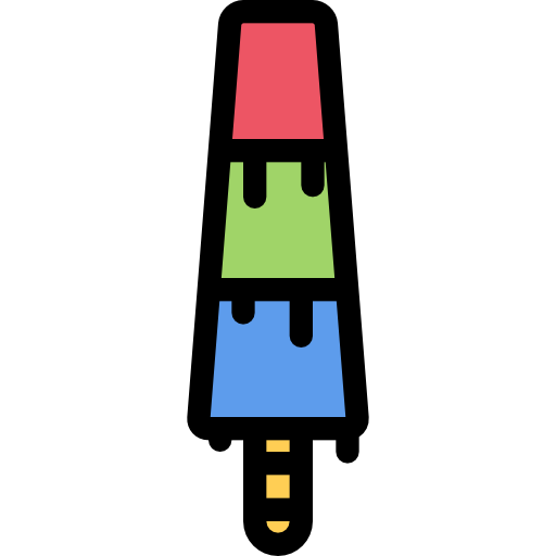 ijs pop Coloring Color icoon
