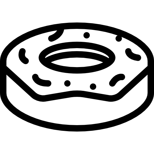 donut Coloring Lineal Icône