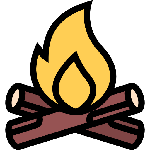 Bonfire Coloring Color icon
