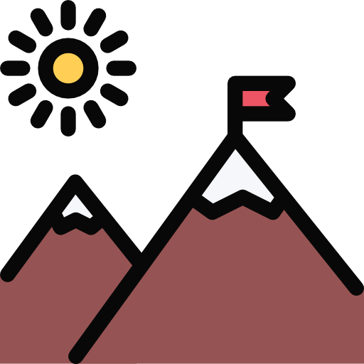 montañas Coloring Color icono