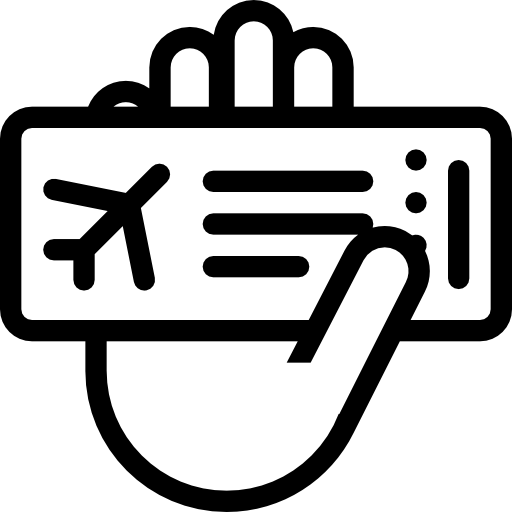 biglietto aereo Coloring Lineal icona