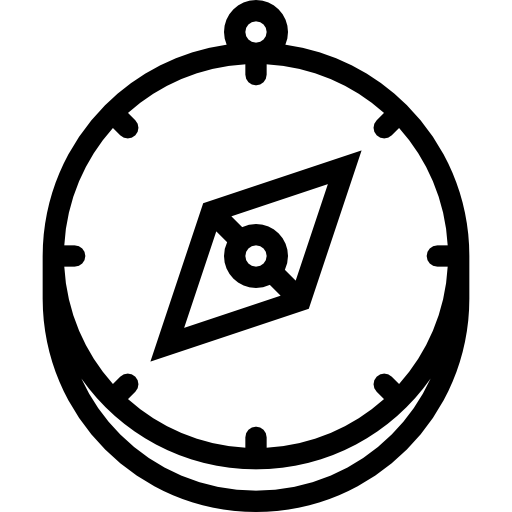 kompas Coloring Lineal ikona