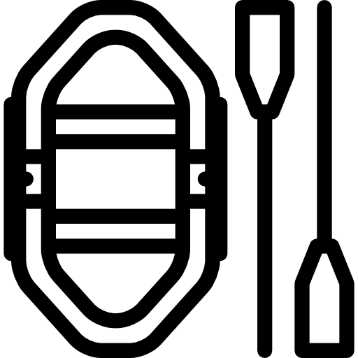 Inflatable boat Coloring Lineal icon