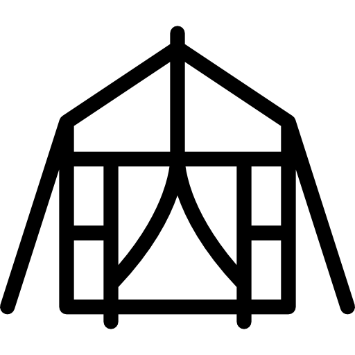 Tent Coloring Lineal icon