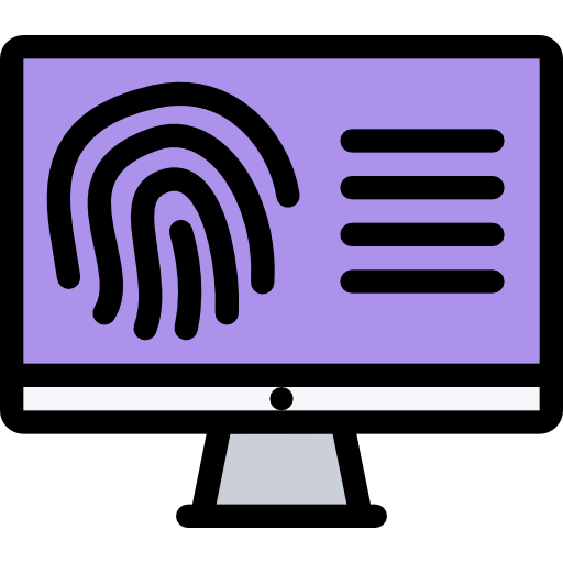 Fingerprint Coloring Color icon