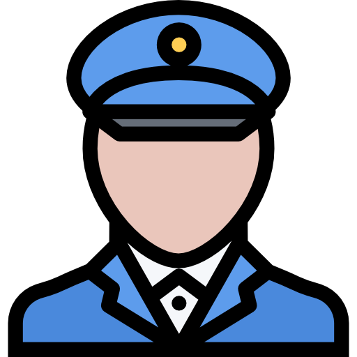 Policeman Coloring Color icon